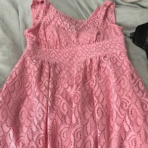 Pink dress with sewn in slip